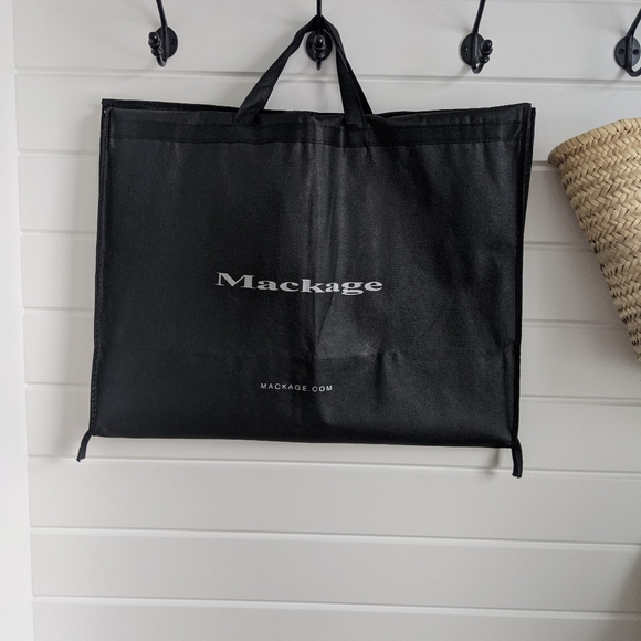 Mackage Steffy Black Wool Coat with Hood - Picture 7 of 9